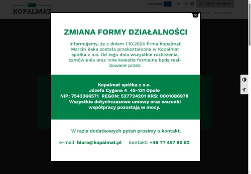 Kopalmat Marcin Baka